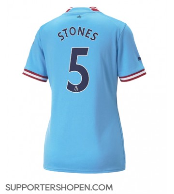 Manchester City John Stones #5 Hemma Matchtröja Dam 2022-23 Kortärmad